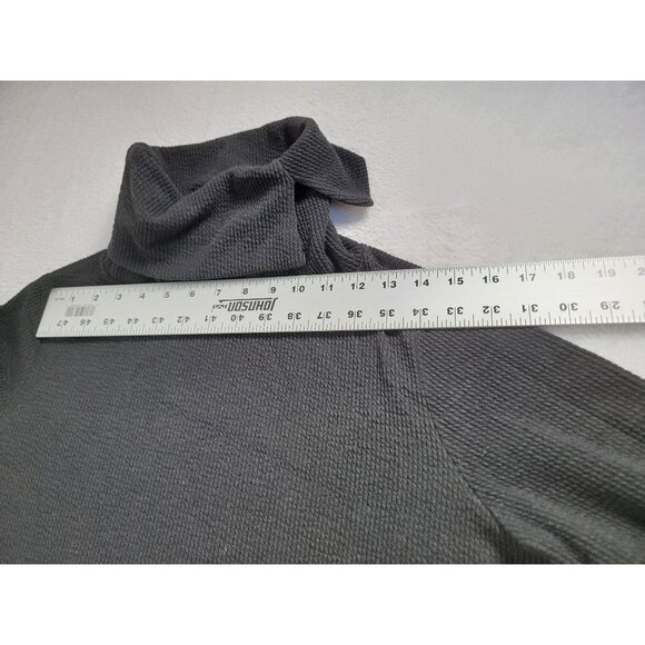 Clara Sun Woo Black Cowl Neck Tunic Sweater Medium - Picture 6 of 8